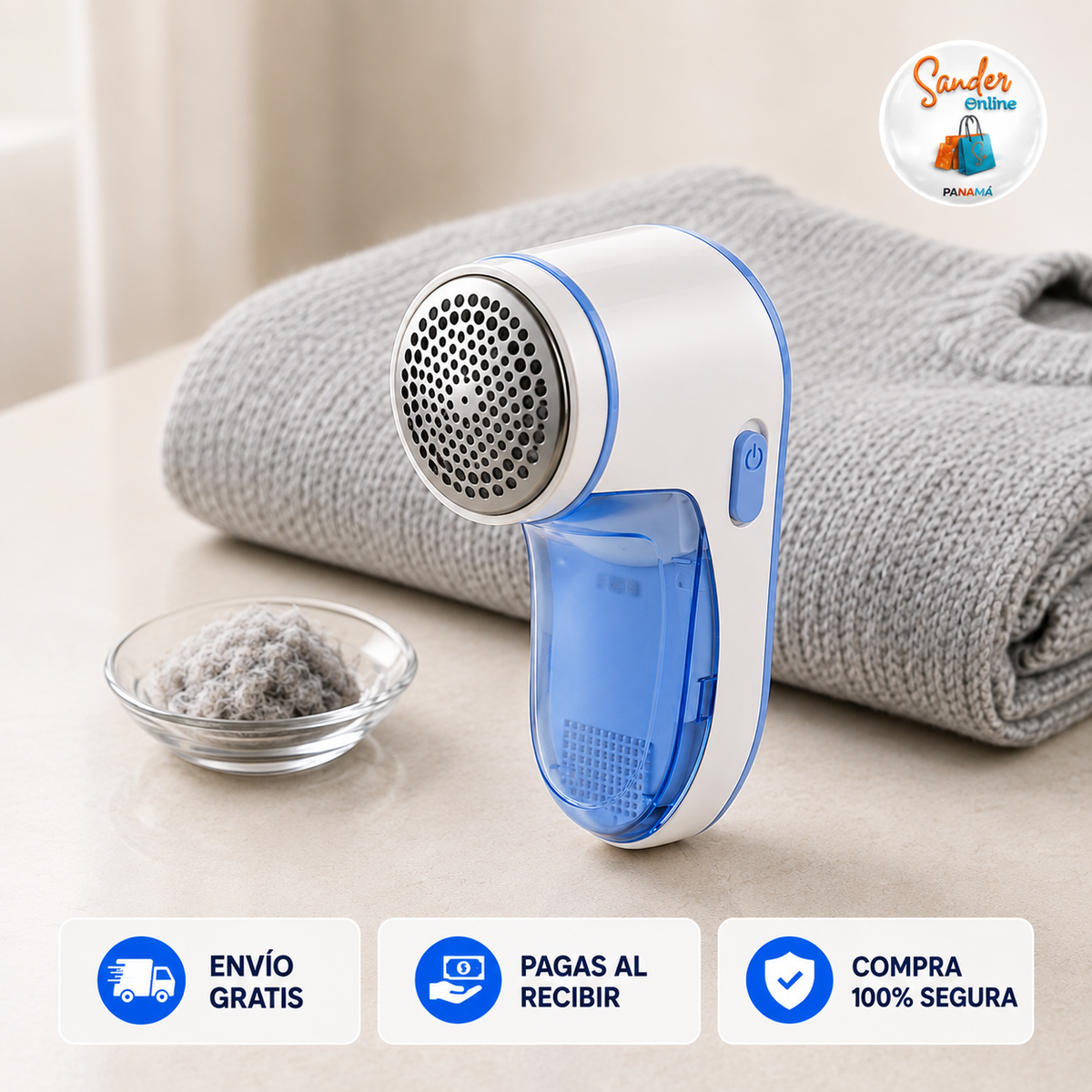 🧥 REMOVEDOR DE PELUSAS ELÉCTRICO  ✨ ¡Efecto ropa nueva al intante!