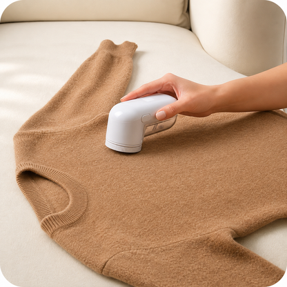 🧥 REMOVEDOR DE PELUSAS ELÉCTRICO  ✨ ¡Efecto ropa nueva al intante!