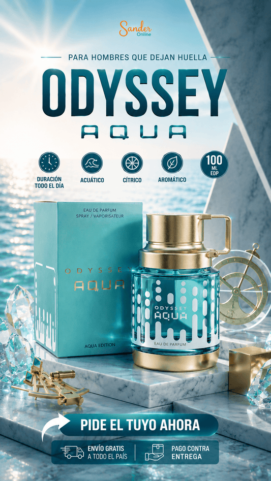 🎁 ODYSSEY AGUA Edition de Armaf  100ML – El Regalo Perfecto para Papá | Perfume Masculino Fresco, Elegante y Duradero