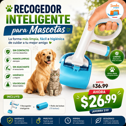 🐶 RECOGEDOR INTELIGENTE PARA MASCOTAS  - ❤️ ¡Disfruta cada paseo con tu peludito sin ensuciarte las manos!
