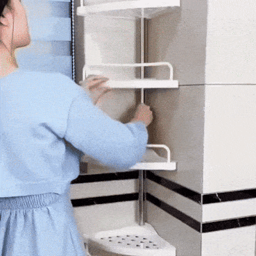 ✨PREMIUM™ ORGANIZADOR ESQUINERO DE BAÑO🔥 🛁Convierte una esquina vacía en 4 niveles de espacio y orden.